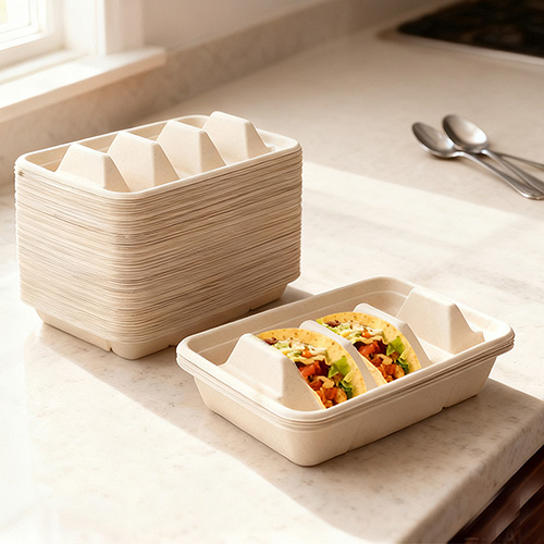 Sugarcane Bagasse Taco Box