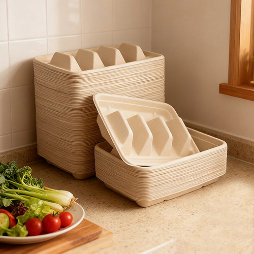 Sugarcane Bagasse Taco Tray Box