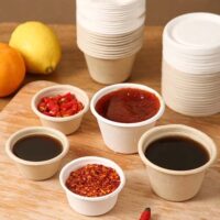 Sugarcane Sauce Cup 3oz with Lid