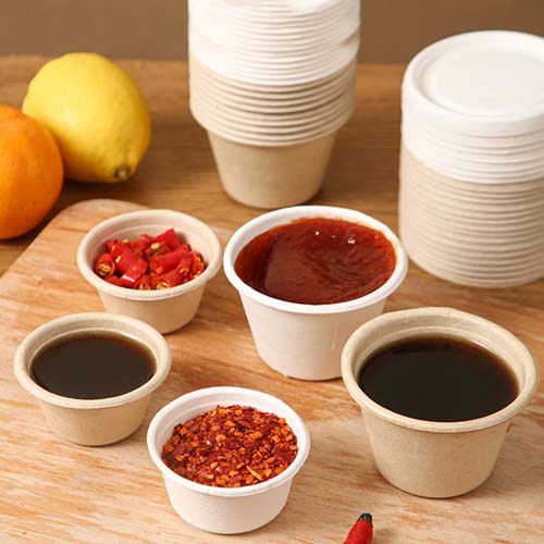 Sugarcane Sauce Cup 3oz with Lid