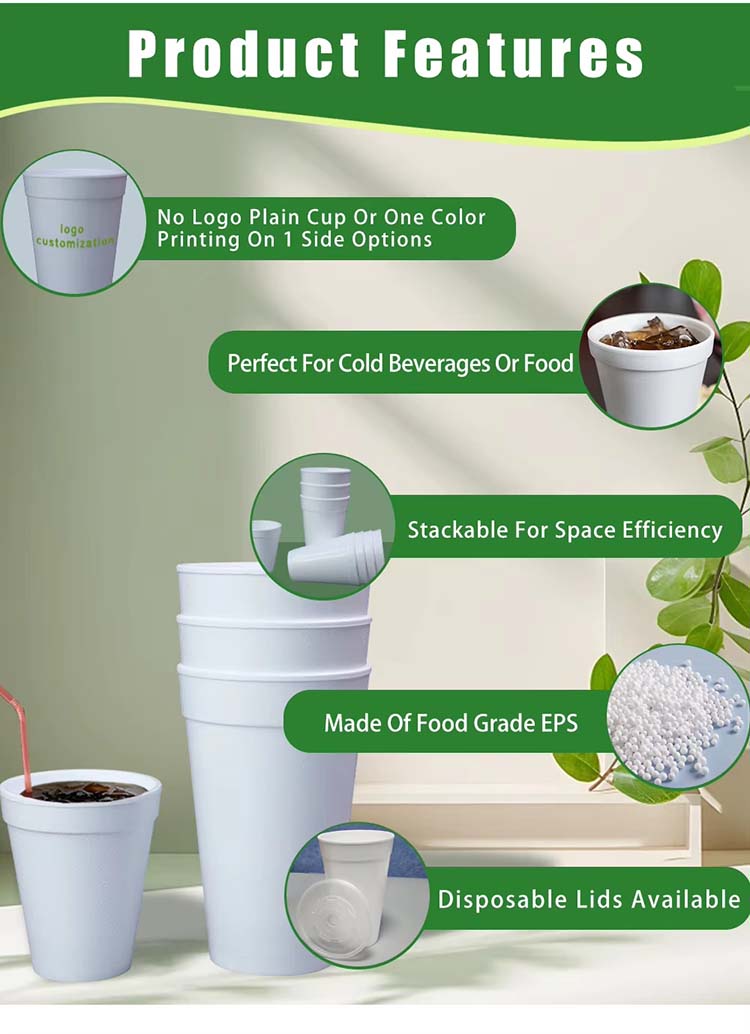 32oz Eps Foam Cup Foam Drink Cup