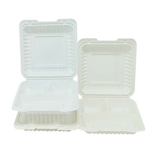 650ML 800ML 1000ML Cornstarch Clamshell Food Container