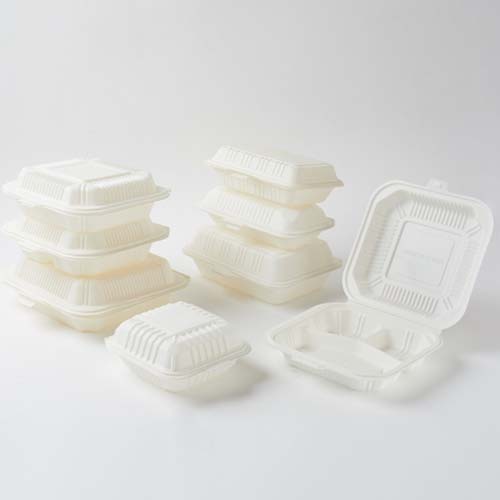 650ML 800ML 1000ML Cornstarch Clamshell Food Container