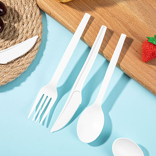8 Inch Cornstarch Cutlery Knife Fork Spoon