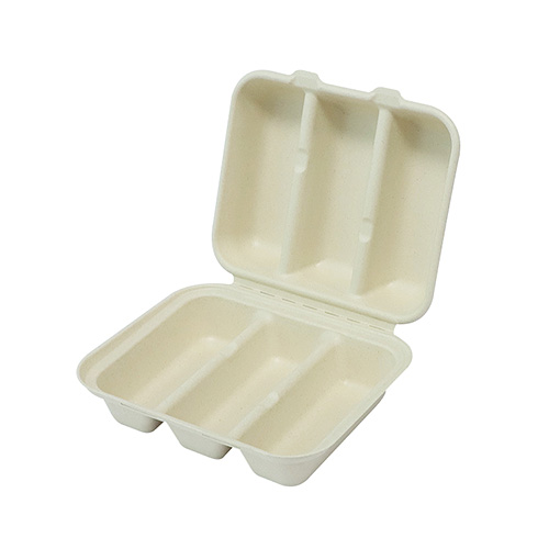Bagasse Clamshell Taco Holder