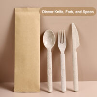 Biodegradable Disposable Wheat Straw and Rice Husk Tableware