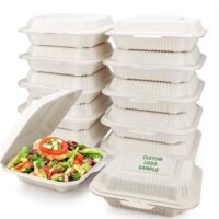 Cornstarch Clam Shell Food Packaging