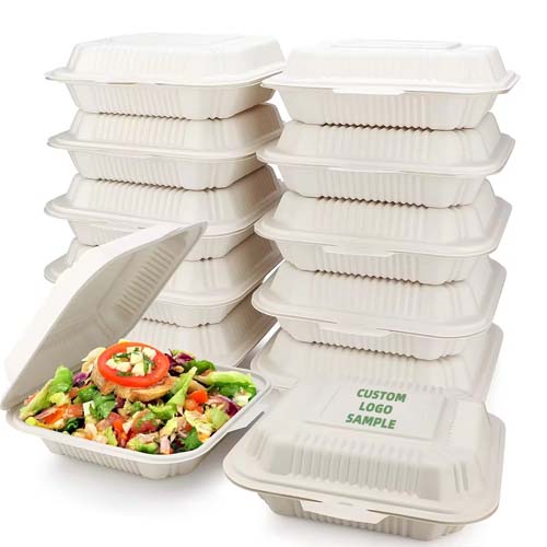 Cornstarch Clam Shell Food Packaging