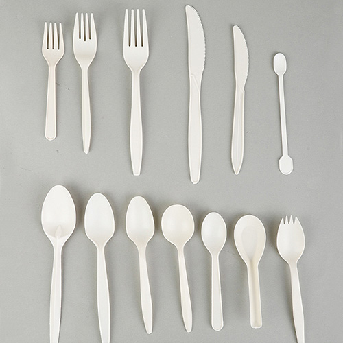 Cornstarch Disposable Knife Spoon Fork Cutlery Set