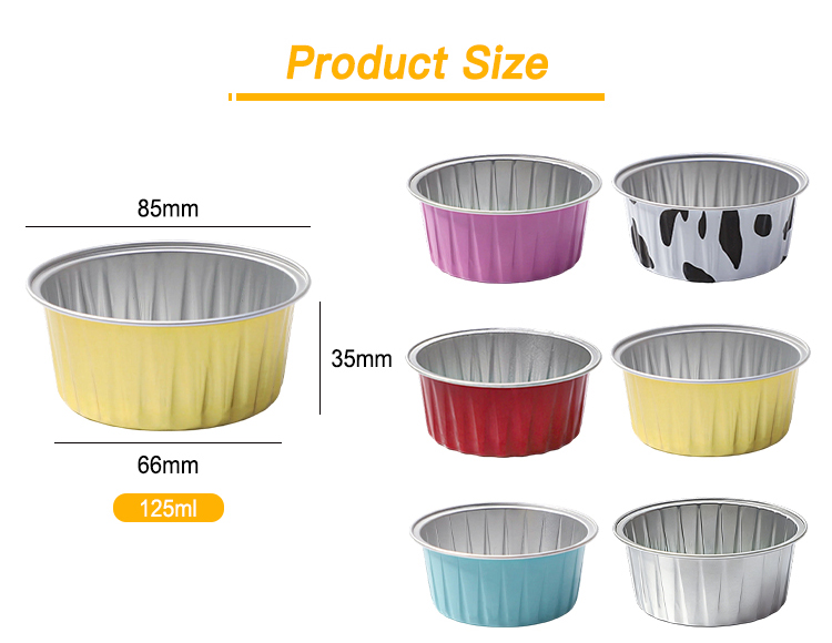 Custom Disposable Dessert Aluminum Cups