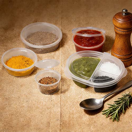 Disposable Small Plastic Sauce Containers