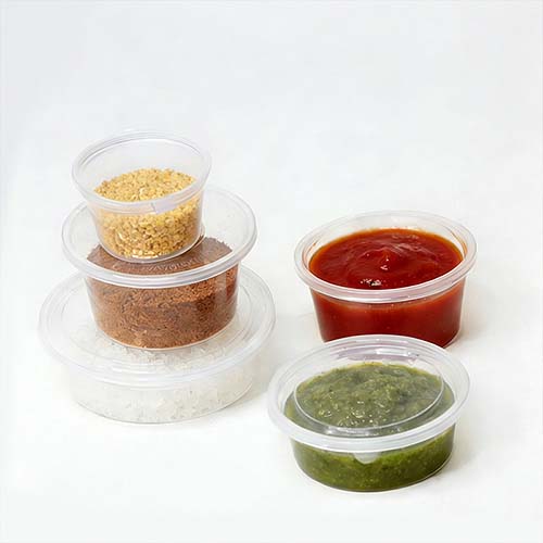 Disposable Small Plastic Sauce Containers