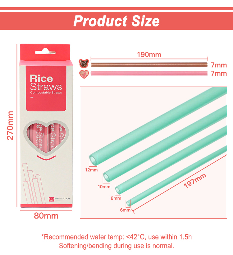 Edible Rice Drinking Straws