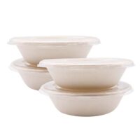 Sugarcane Bagasse 24oz Salad Container