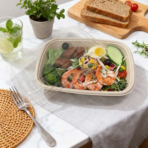 Sugarcane Bagasse 750ml Meal Prep Container
