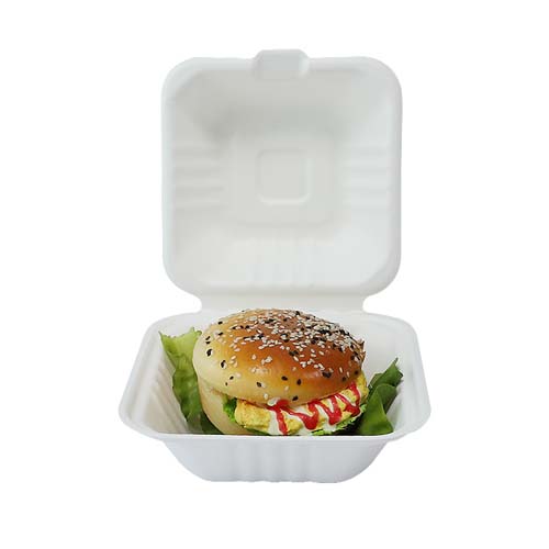 Sugarcane Bagasse Burger Container
