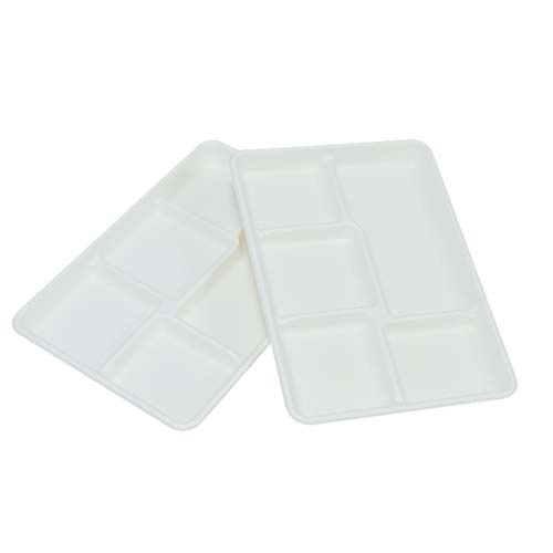 Sugarcane Bagasse Pulp 3-4-5-6 Compartment Tray