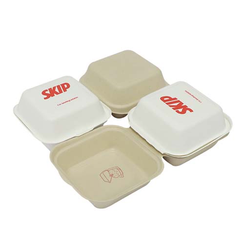 Sugarcane Burger Box Microwavable Lunch Box