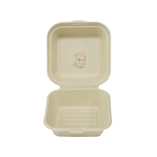 Sugarcane Clamshell Burger Boxes