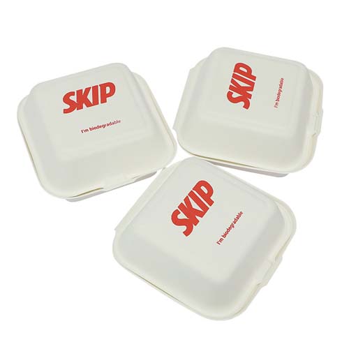 Sugarcane Clamshell Burger Boxes