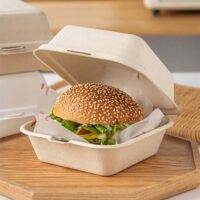 Compostable Burger Clamshell Box