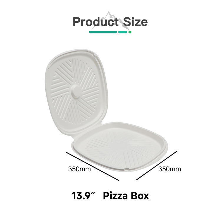 Compostable Pizza Sugarcane Bagasse Tray