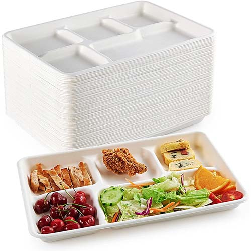 Compostable Sugarcane Bagasse Tray