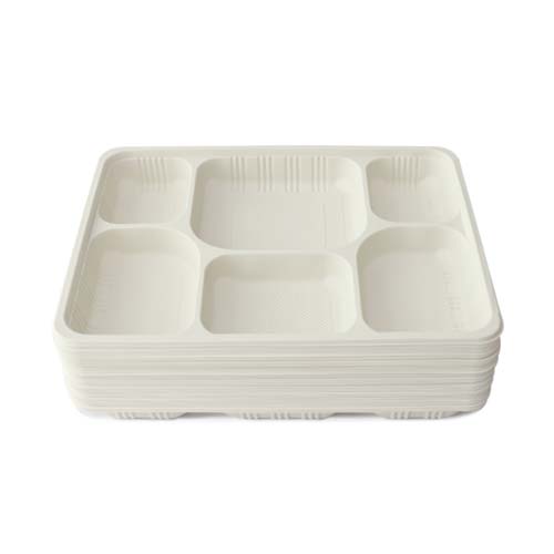Cornstarch Food Tray with Compartments