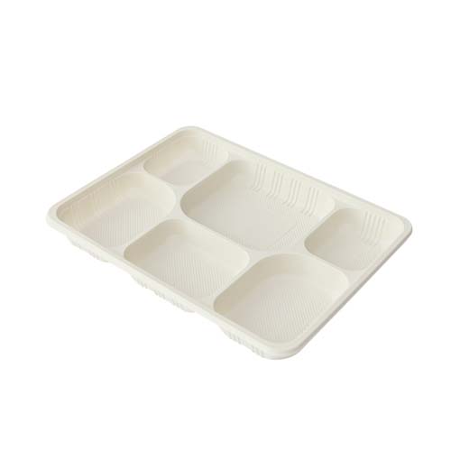 Cornstarch Food Tray with Compartments