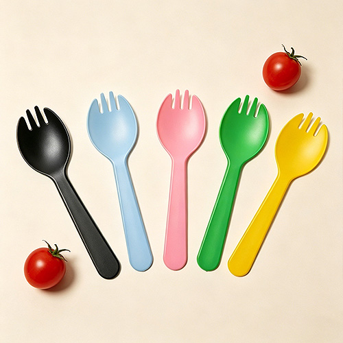 Cornstarch PP PS Plastic Yogurt Ice Cream Spoon