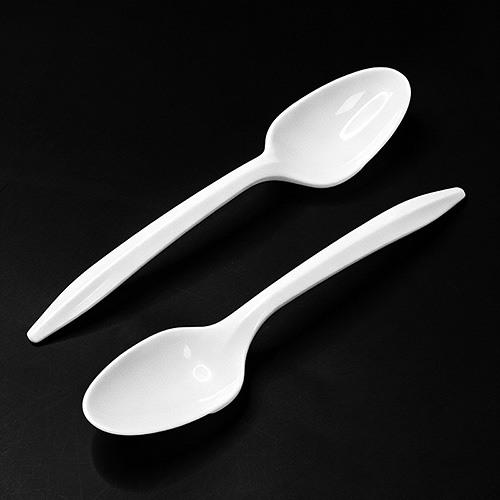 Cornstarch PP PS Plastic Yogurt Ice Cream Spoon