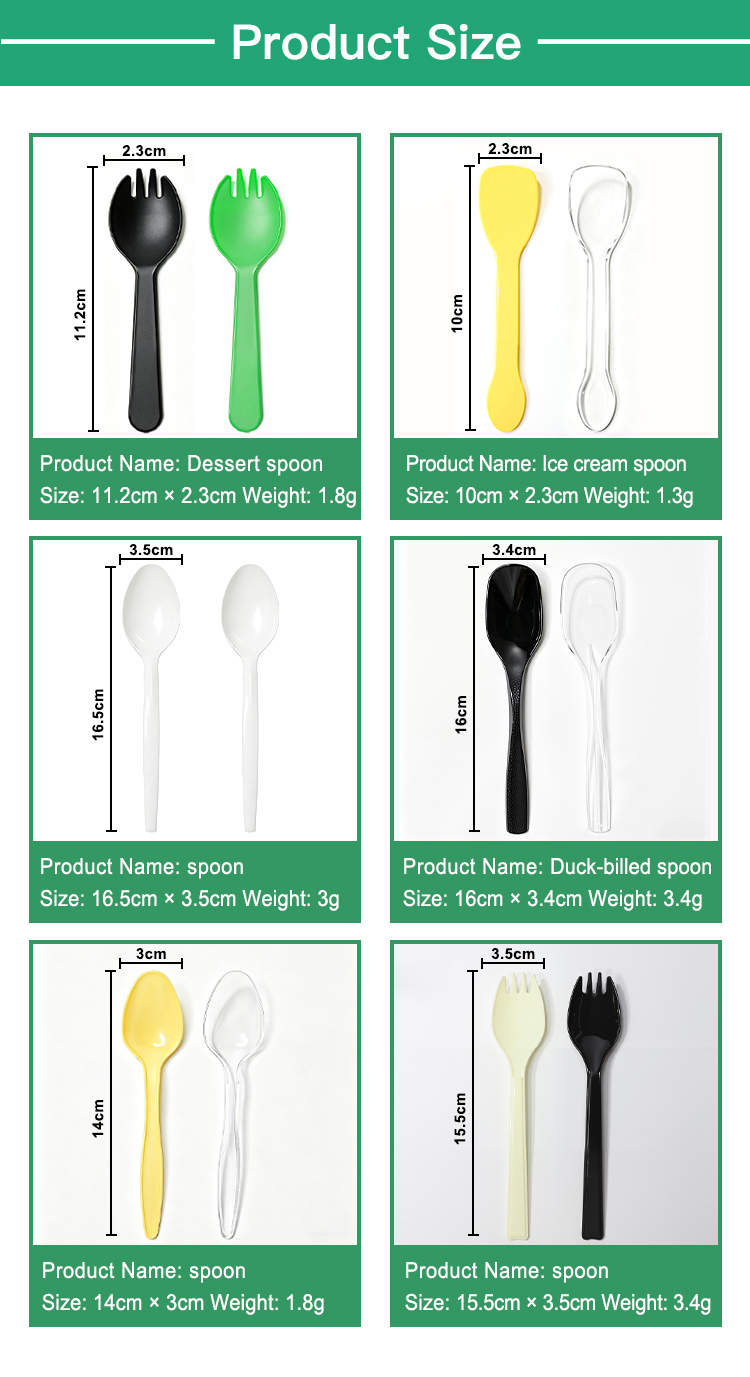 Disposable Cornstarch Plastic Spoon