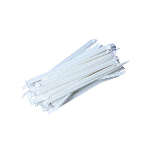 PHA White Compostable Straw