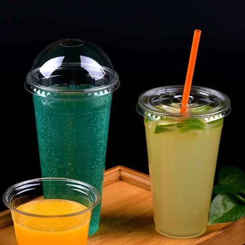 PLA Dome Lid with Straw Slot