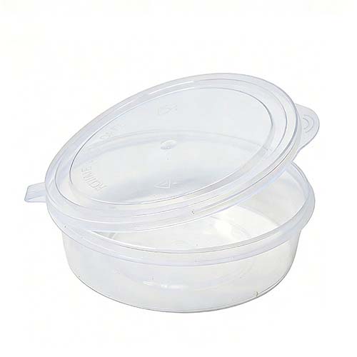PP Sauce Cup with Hinged Lid