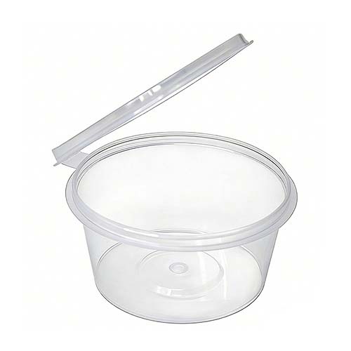 PP Sauce Cup with Hinged Lid