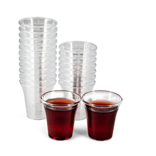 Clear Disposable Plastic Communion Cups 0