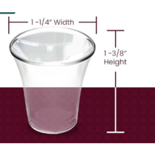 Clear Disposable Plastic Communion Cups 0