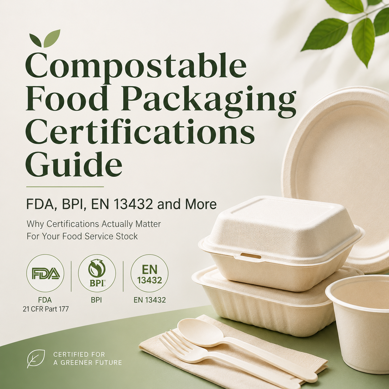 Compostable Food Packaging Certifications Guide FDA, BPI, EN13432 and More