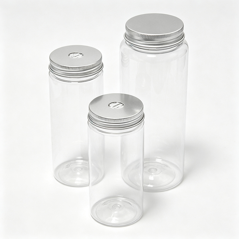 PET Juice Bottle with Aluminum Lid