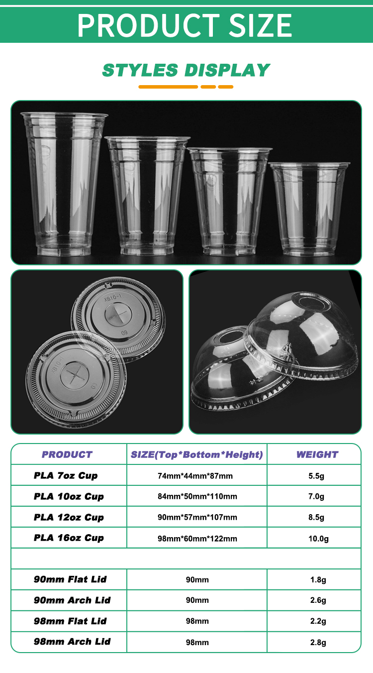 PLA 12oz Cold Beverage Cup