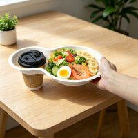Sugarcane Bagasse Drink Cup Holder Tray