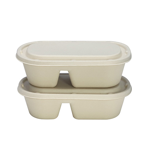 Sugarcane Bagasse Lunch Box With Lid