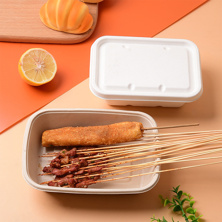 Sugarcane Bagasse Microwave Safe Container