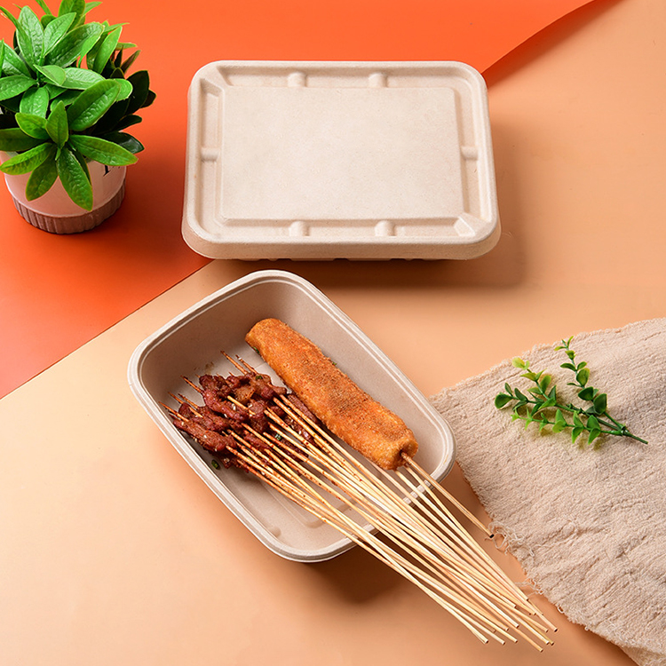 Sugarcane Bagasse Microwave Safe Container