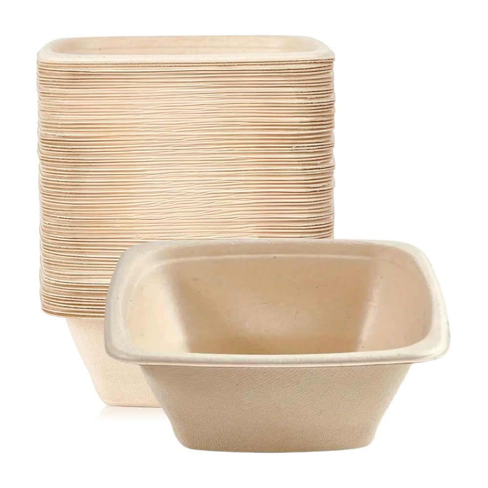 Sugarcane Bagasse Square Bowl
