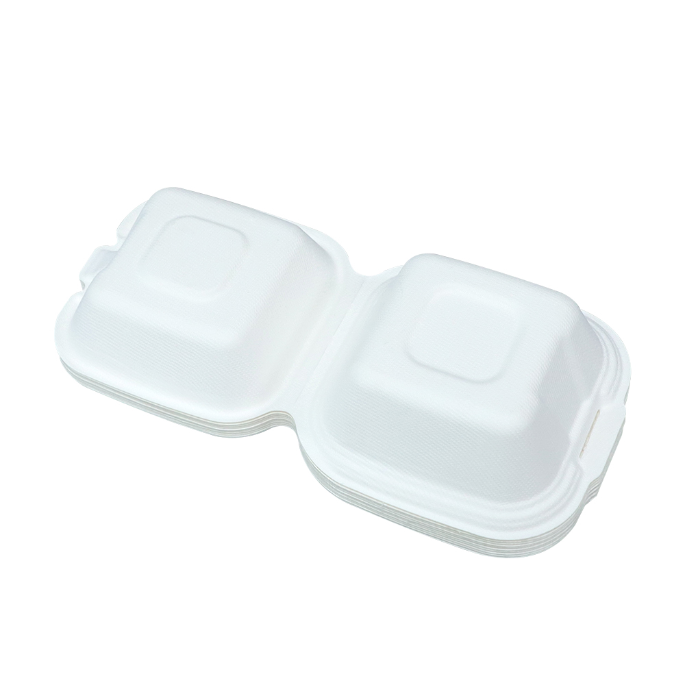 Sugarcane Burger Clamshell Box