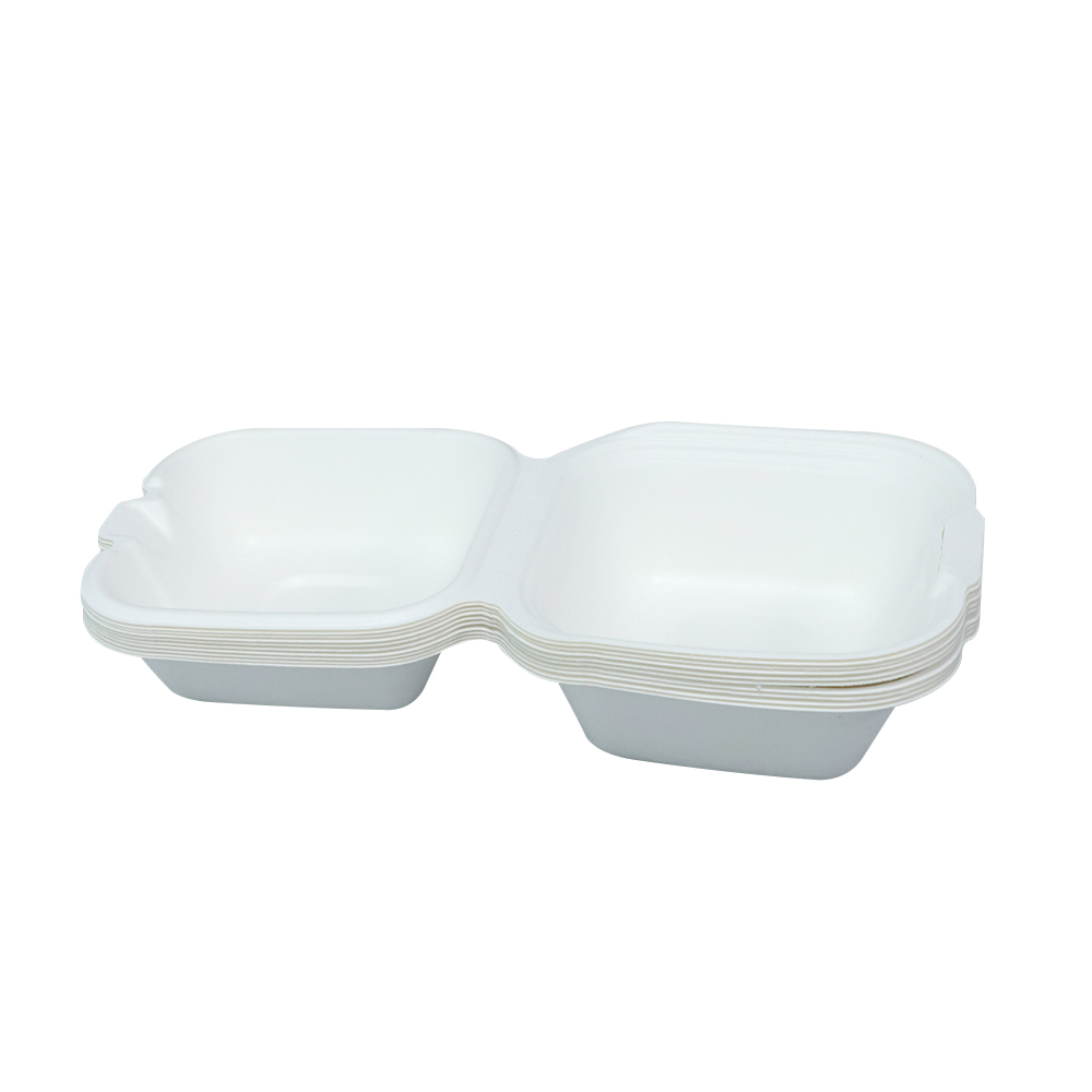 Sugarcane Hamburger Clamshell Box