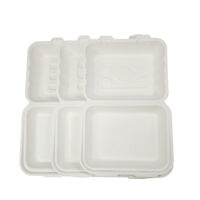 Bagasse Clamshell Containers for Foodservice