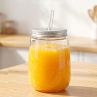 Clear PET Beverage Bottle with Screw Cap
